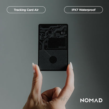 Nomad Tracking Card Air for Android, Slim Wallet Tracker Card Compatible with Google Find Hub, IPX7 Waterproof Rechargeable Card Tracker, 7-Month Battery, 1.7mm Thin, Android OS 9 or Later