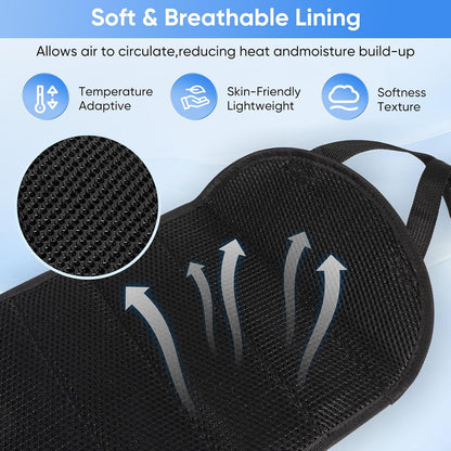 Airplane Foot Hammock, 2-Pack Travel Essentials Foot Rest for Plane Travel with Adjustment Strap, Long Flight Must Haves