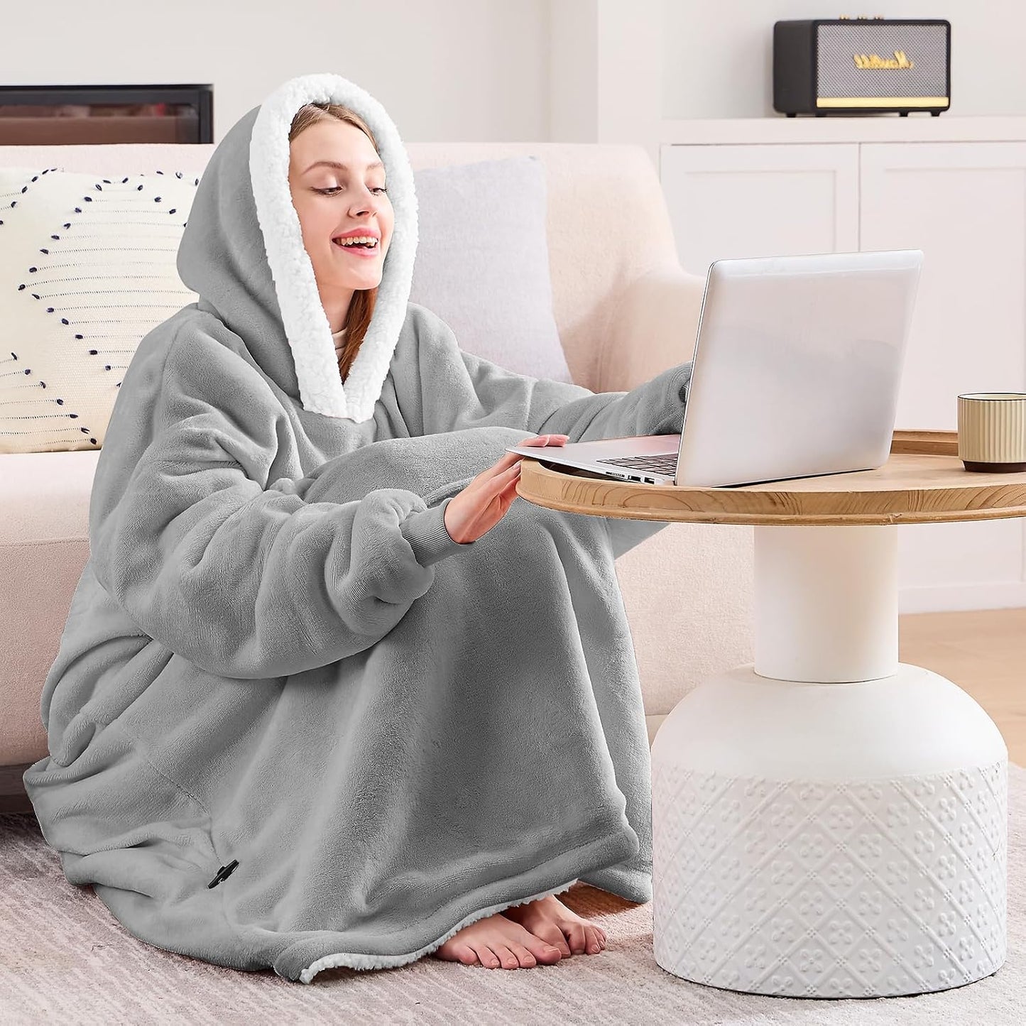 yescool Wearable Blanket Hoodie as Christmas Birthday Gifts for Women Mom - Colors B