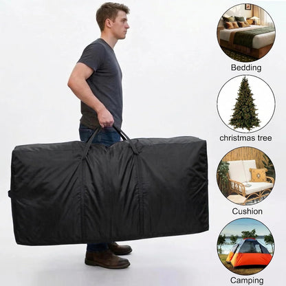 66 Gallon Extra Large Storage Bags, XXL Moving Bags with Zippers & Side Handles, Jumbo Big Storage Totes for Moving & Space-Saving Organization (Black, 66 Gallon)