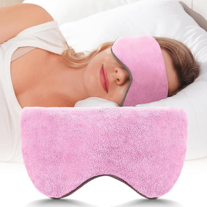 Mr. Sandman Weighted Eye Mask for Sleeping, Blackout Sleep Mask, Reversible Cool & Cozy Compress for Dry Eyes, Headache Migraine Relief, Eye Cover for Travel, Gifts for Women & Men, 0.5 lb, Grey
