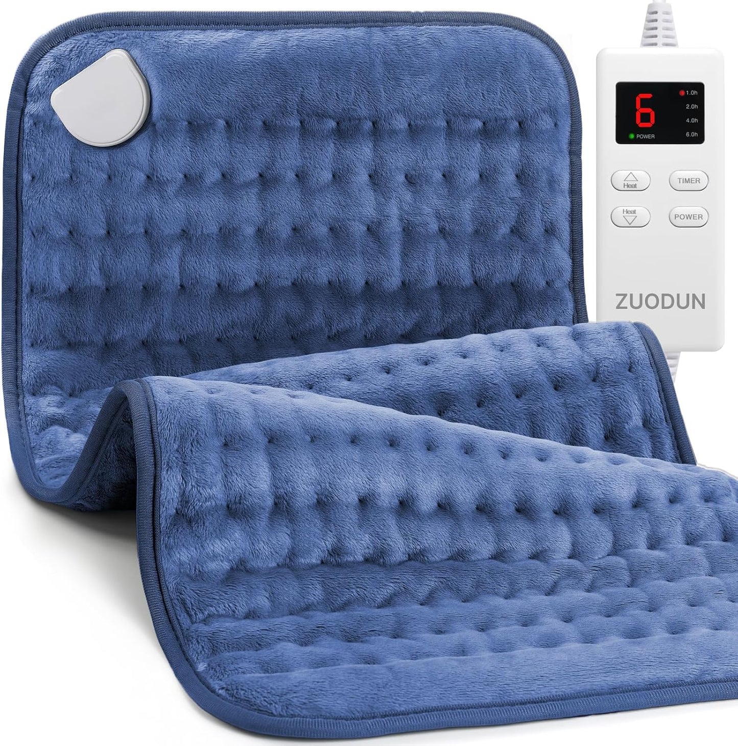 Heating Pad for Back, Neck, and Shoulder Pain Relief, Electric Heat Pad with 6 Heat Levels, Moist Heat Option, Auto Shut-Off, Birthday Christmas Gifts for Women Men Mom Dad Grandma, Gifts for her