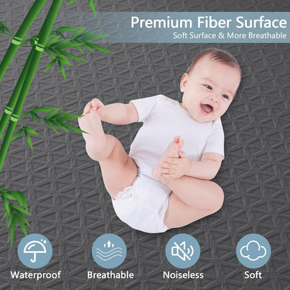Premium Waterproof Mattress Protector Queen Size, Breathable Bed Cover 3D Air Fabric Cooling Mattress Pad Cover Smooth Soft Noiseless Washable, 8''-21'' Deep Pocket (White)