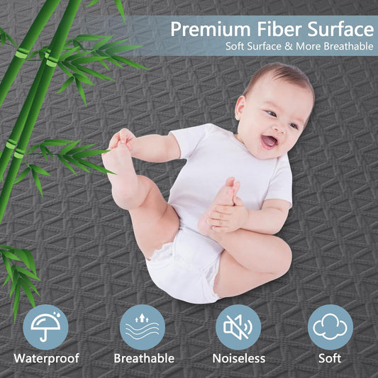Premium Waterproof Mattress Protector Queen Size, Breathable Bed Cover 3D Air Fabric Cooling Mattress Pad Cover Smooth Soft Noiseless Washable, 8''-21'' Deep Pocket (White)