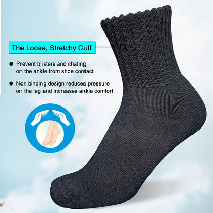 suaskk Womens Cozy Solid Thick Cushioned Thermal Crew Boot Socks 4 Pairs | Soft and comfortable, Arch Support, Non-Slip, Sturdy and durable