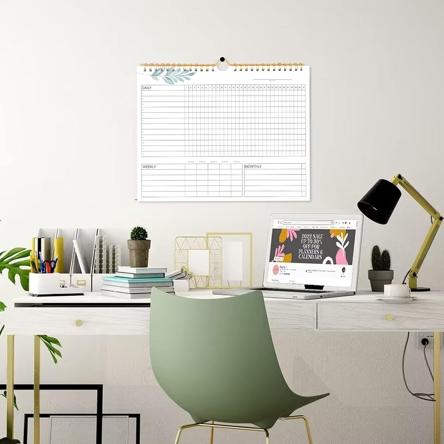 Habit Tracker Calendar- Daily, Weekly & Monthly Habit Tracker Journal
