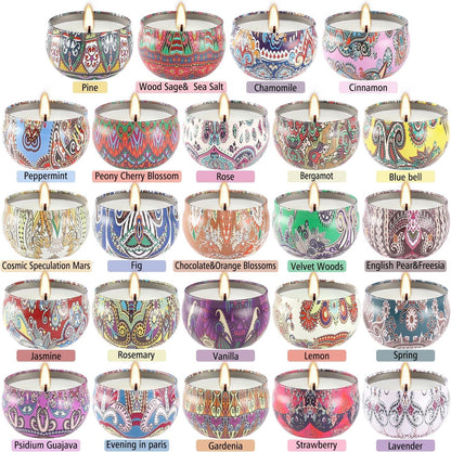 36 Pack Scented Candles Set for Home, Relaxing Stress Relief, Aromatherapy - Natural Soy Wax and Fragrance - Gifts for Women, Mom, Best Friend, Wife, Birthday