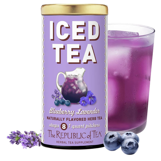 The Republic of Tea Beautifying Botanicals® Beauty Blueberry Lavender Herbal Iced Tea Bags (8 count)