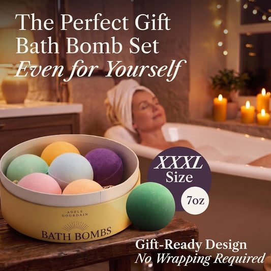 XXXL Bath Bombs for Women, 7pc, Birthday Gifts for Women by AdeleGourdain