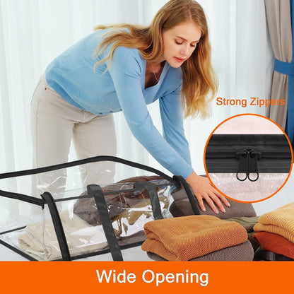 Vieshful Clear Storage Bags for Clothes Blanket Comforter & Bedding