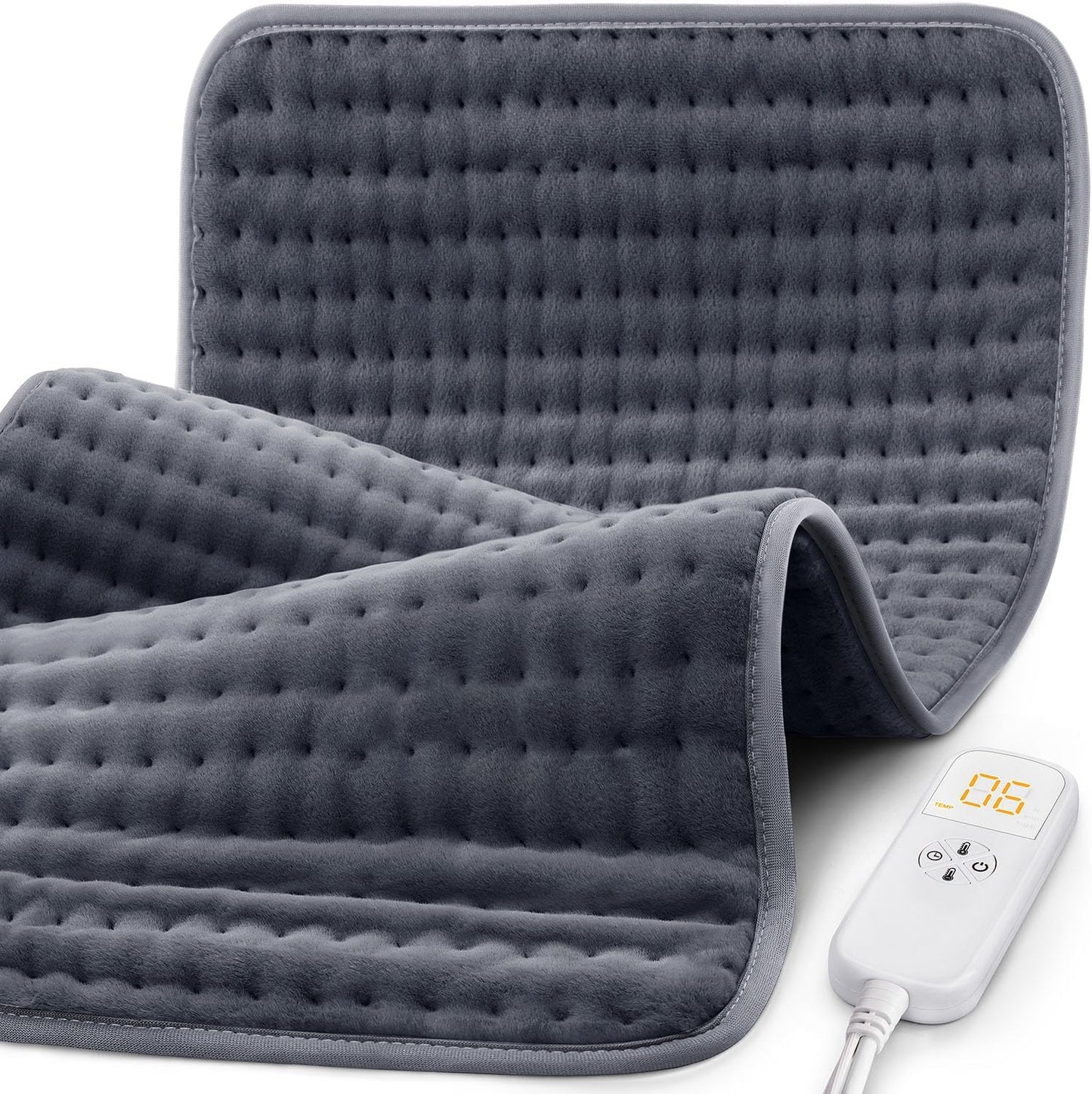 20"x24" XL Heating Pad for Back, Neck & Shoulders, Soft Electric Heating Pad with Moist & Dry Heat, Auto-Off, Machine Washable, Birthday Gifts for Women Wife Mom Her