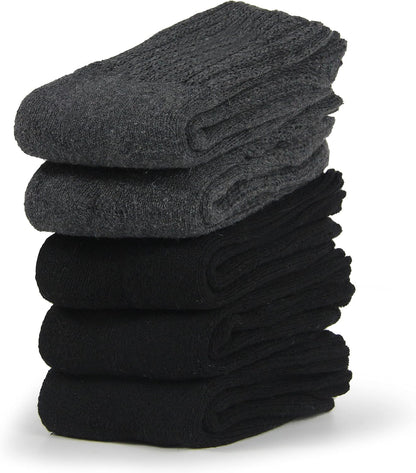 BenSorts Women's Winter Boots Socks Thick Warm Cozy Crew Socks Solid Color Gifts