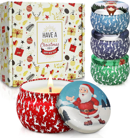 Scented Candles Gift Set, 8 Pack Soy Wax Candles for Women, Fresh Floral Summer Aromatherapy Scents for Home, Birthday, Thank You, Housewarming Gifts