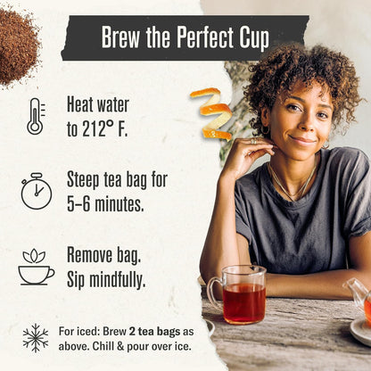 Numi Organic Rooibos Tea, 18 Herbal Tea Bags, Caffeine Free