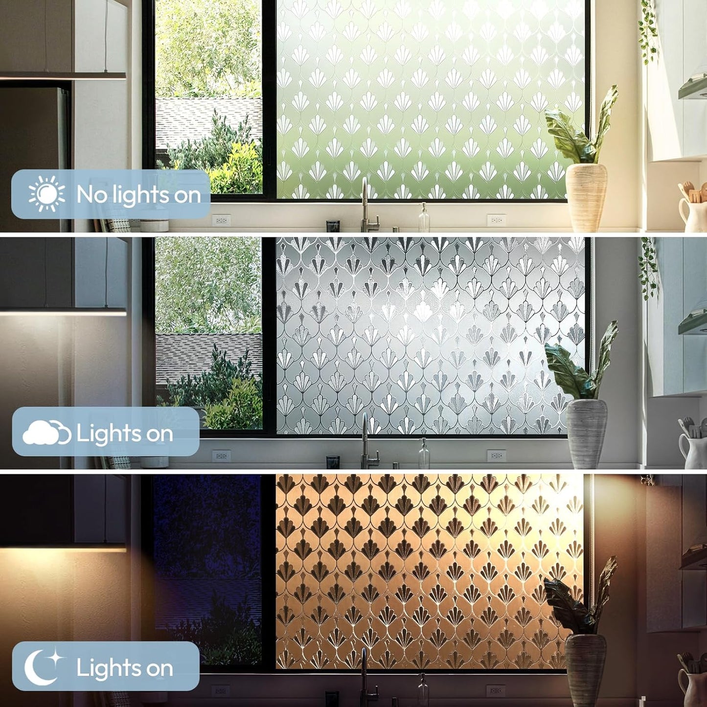 rabbitgoo Window Tint for Home with Tools, Black Silver, 17.5" x 78.7"
