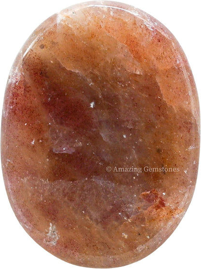 Amazing Gemstone Labradorite Thumb Worry Stone, Anxiety Stone, Healing Crystals - Piedra Crystal Fidget for Gift, Meditation, Calming, Relaxation, Stress Relief - Colors B