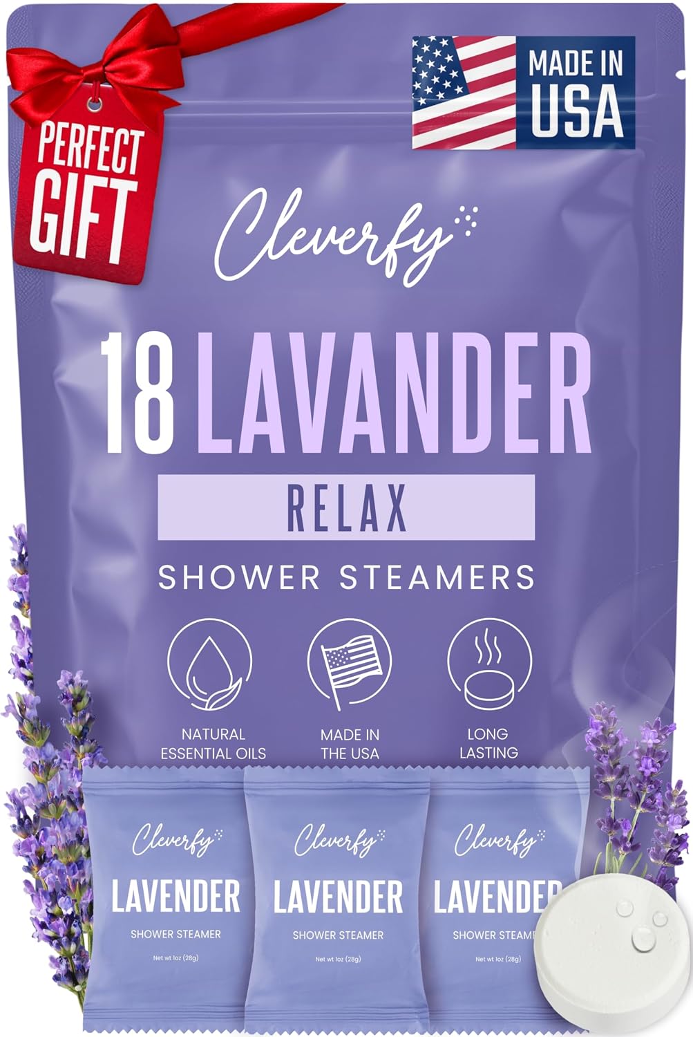 Cleverfy Shower Steamers Aromatherapy - Birthday Gifts for Women, Mom, Wife, Grandma, Her, Best Friend, Daughter, Sister, Teens & Girlfriend - 6 Tablets