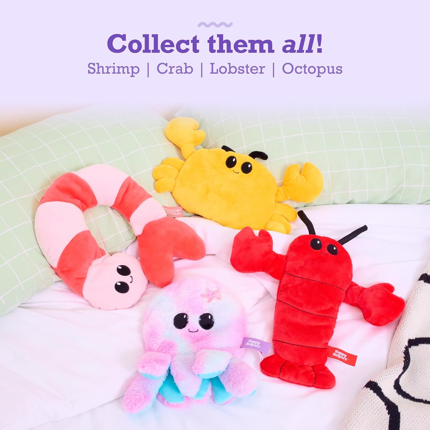 Menstruation Crustacean Lobster by Relatable, Microwavable Heating Pad for Period Cramps, Cuddly Plushies, Great Gift Ideas for Loved Ones of All Ages, Includes 1 Lavender Scented Heating Pad Plushy
