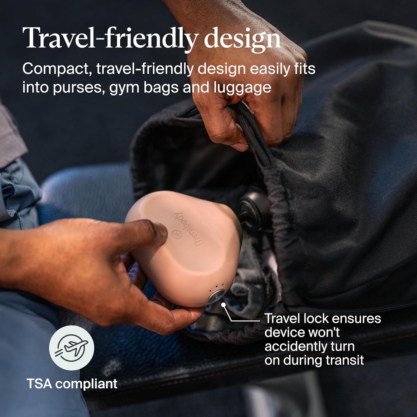 TheraGun Mini (3rd Generation) by Therabody – Ultra-Portable Massage Gun and Travel Essential for Fast, Effective Pain and Tension Relief Anywhere (Black)