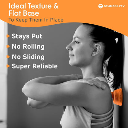 Acumobility Massage Ball Roller 2 Pack - Trigger Point - Massage Balls
