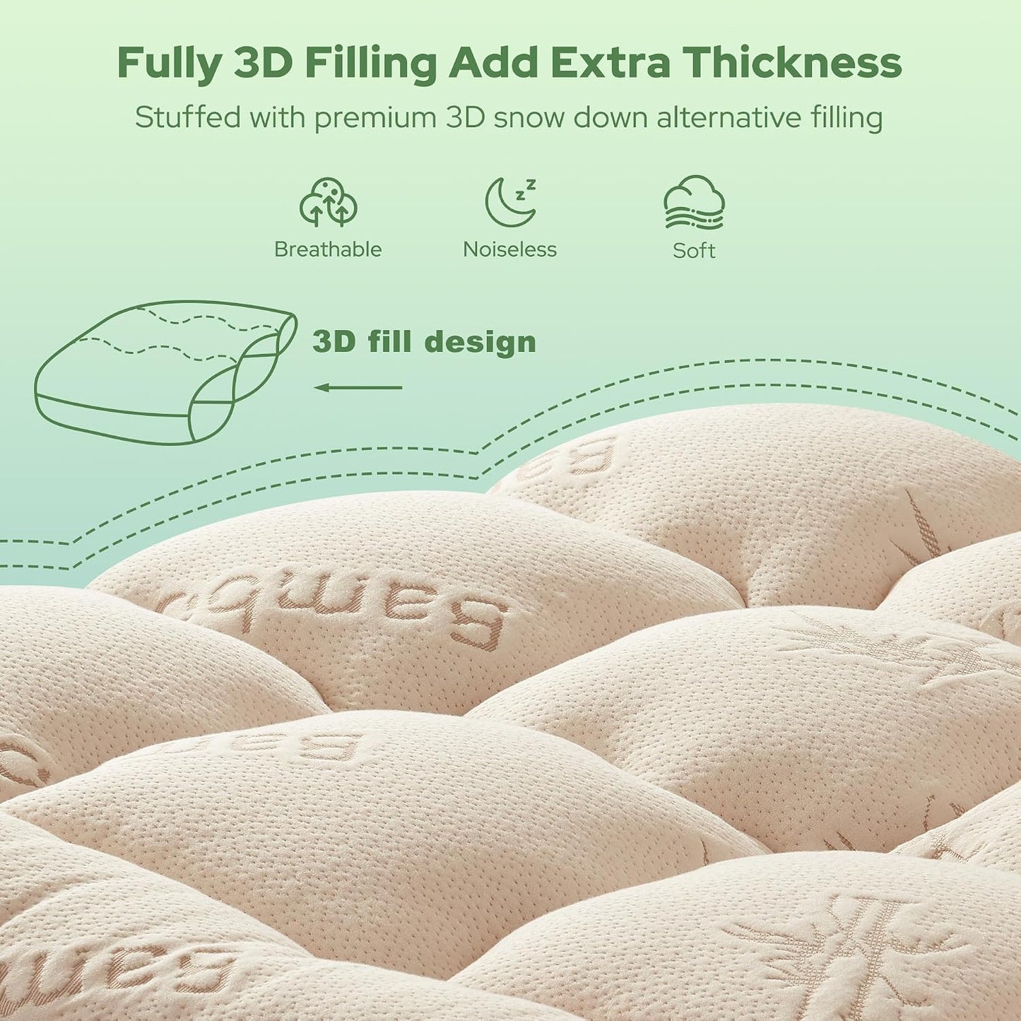 BEDLORE King Mattress Topper Viscose Derived from Bamboo, Thick Pillow Top Mattress Pad with Stretchable Pockets for 6"-18" Mattress, Soft Breathable Mattress Topper for Back Pain Relief(Dark Gray)