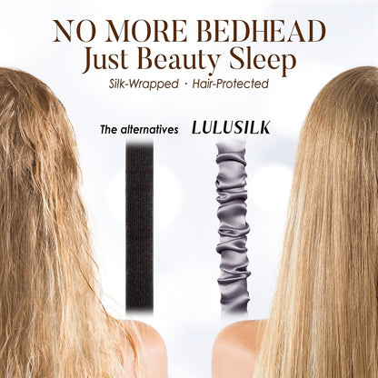 LULUSILK Mulberry Silk Sleep Eye Mask & Blindfold with Elastic Strap/Headband, Soft Eye Cover Eyeshade for Night Sleeping, Travel, Nap(Pink)