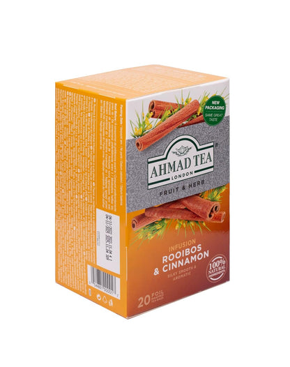 Ahmad Tea Tea Infusion, Rooibos & Cinnamon, 30G, 20 Count