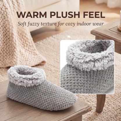 Cozylook Fuzzy Slippers for Women Indoor Soft Sole Slipper Socks