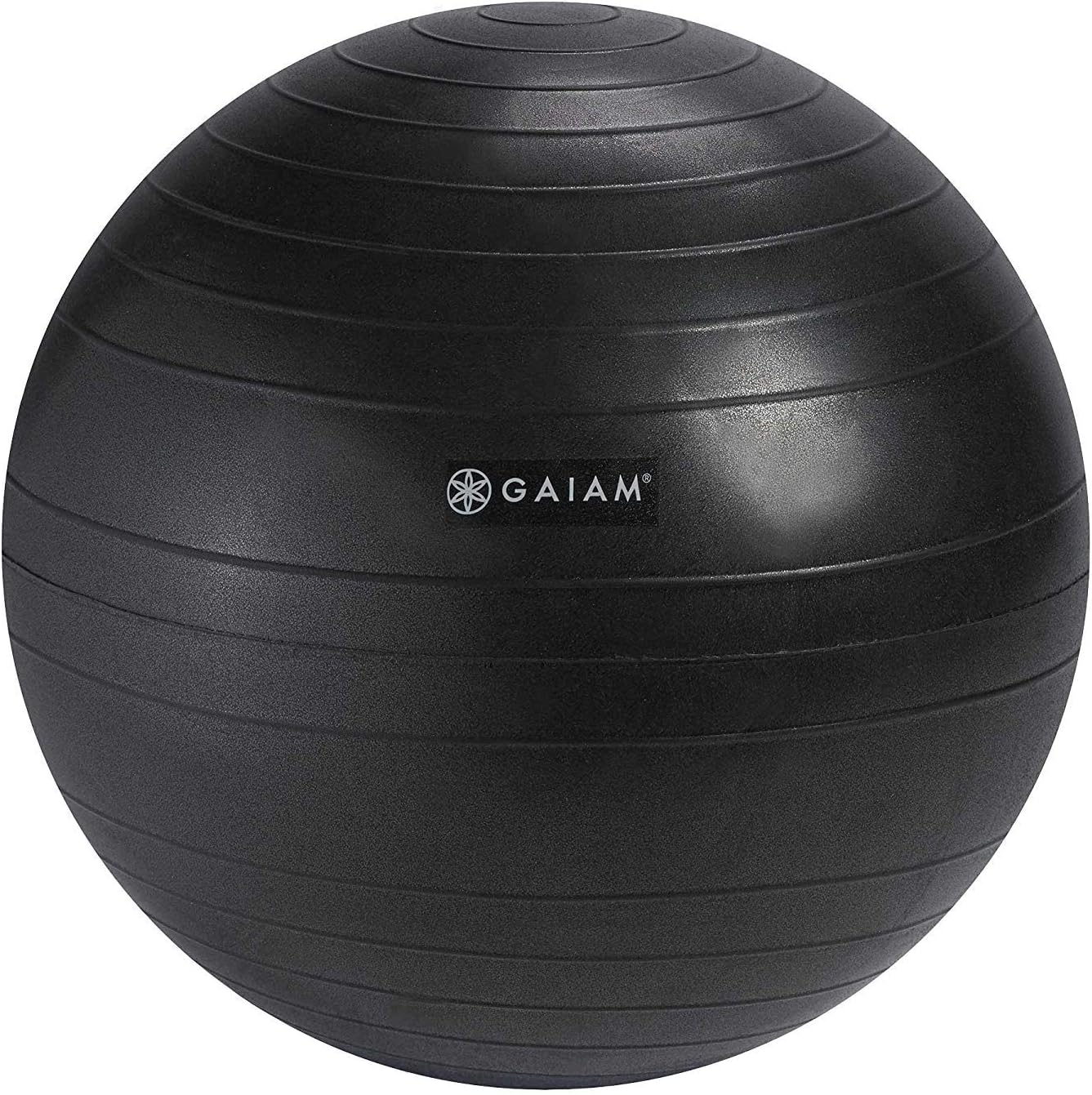 Gaiam Classic Balance Ball Chair – Ergonomic Stability Chair for Desk & Office | Yoga Ball Seat with Base, Air Pump, & Exercise Guide | Improves Posture & Core Strength (300 lb Capacity)
