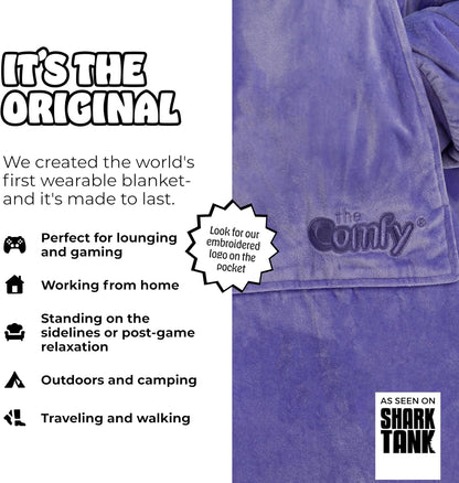 THE COMFY Original | From Shark Tank | Patented | Oversized Sherpa Wearable Blanket Hoodie| Gift for Women & Men | One Size