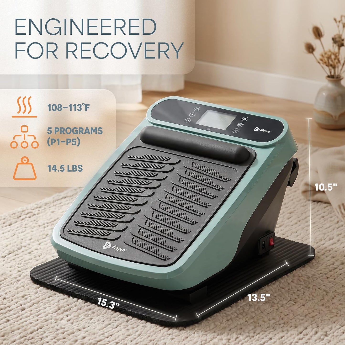 LifePro VibraFlow Feet Massager Electric Comfort & Circulation Support