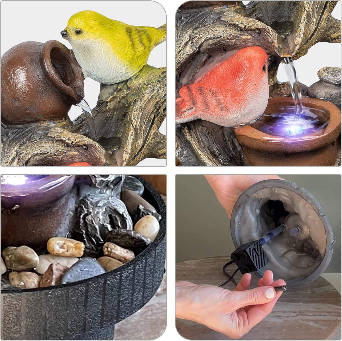 Ferrisland Resin LED Indoor Water Fountains
