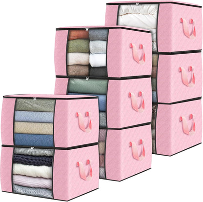 Fab totes Storage Bags for Clothes Blanket Storage Bins with Lids