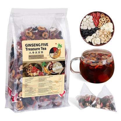 Liver Detox Tea, Chinese Kidney and Liver Cleanse Detox Herbal Tea Support Kidney Healthy Function with 11 Precious Ingredients Formula (1 Pack/15 Bags)