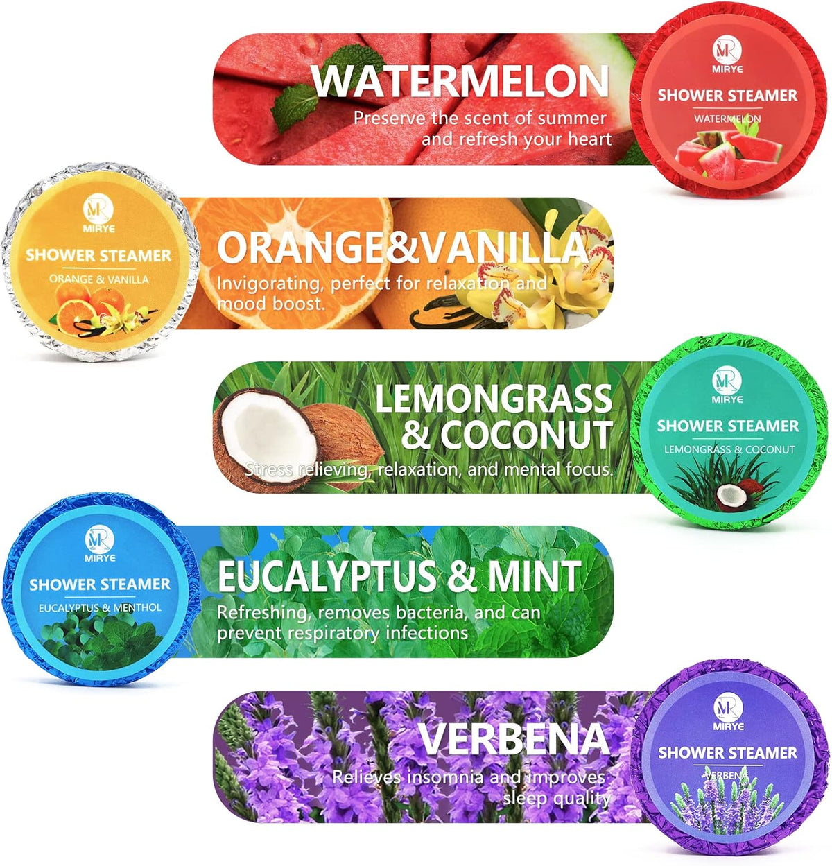 18-Pack Shower Steamers Aromatherapy, Self Care Birthday Gifts for Women Men, 6 Scented Organic Shower Bombs with Natural Essential Oils Relaxation Home SPA, Travel Essentials, Appreciation Gifts