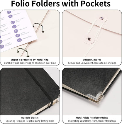 Important Document Organizer – Emergency File Folder Protect Your Family’s Legacy with 3-Ring and Label Pockets, Perfect for Home Office Filing and Gift Giving on Special Occasions