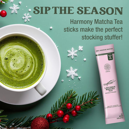Harmony Premium Japanese Lavender Matcha Tea, 10 Sticks