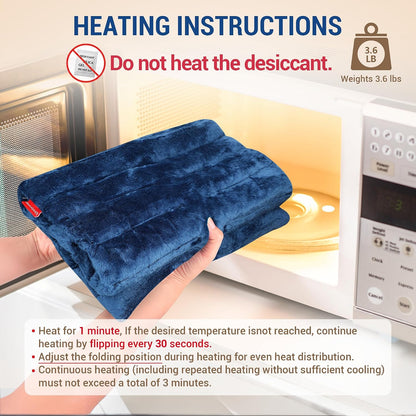 Comfytemp Large Microwave Heating Pad for Sciatica, Back Pain Relief, Period Cramps, FSA Eligible HSA, Fathers Day Dad Men Gift,12"x22" 3.6LB Moist Microwavable Heating Pads, Warm Compress Women Gift
