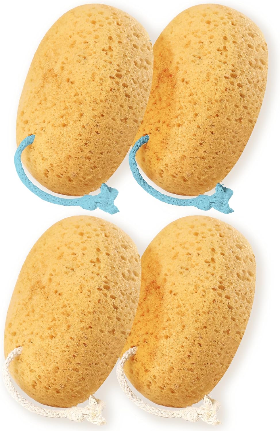 Bath Sponge, 2Pcs Large Shower Sponges for Women Men | Soft Sponge for Bathing, Exfoliating Wash Sponge Body Puff with Dense Foam for Gentle & Deep Cleanse for Sensitive Dry Skin