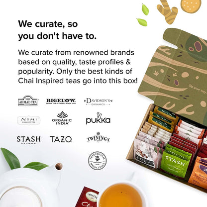 Sippingly Night Time Tea Sampler – 40 Herbal Teas – 10 Flavors from Top Brands – Chamomile, Lavender, Passionflower – Perfect Relaxation & Calm Support – Ideal Wellness Gift – Kosher, Gluten-Free