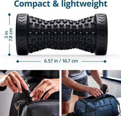 TheraFlow Foot Massager for Plantar Fasciitis Relief - Portable & Lightweight Foot Massager for Neuropathy Pain Relief for Feet, 360° Acupressure Nubs