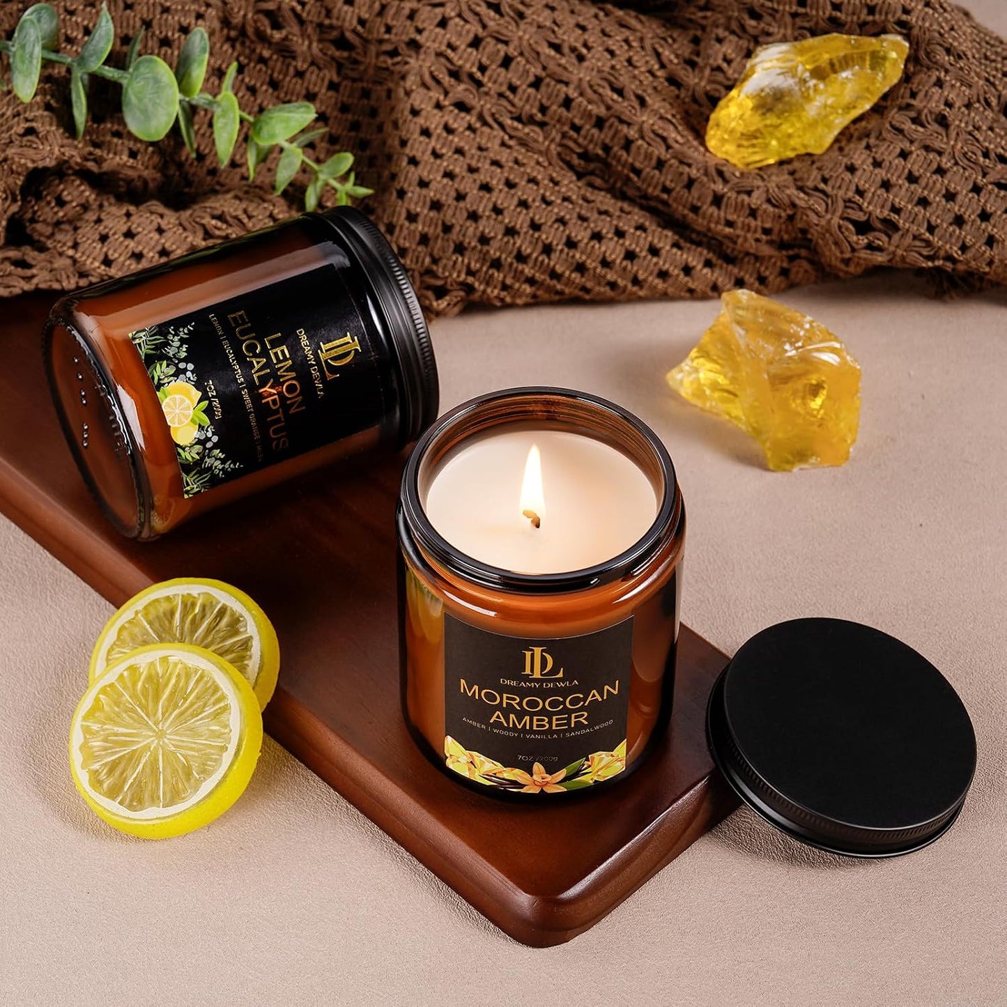 Scented Candles Set, 4 Pack Soy Candles for Home Scented, Candle Gifts for Women Men, 28oz 200 Hours Burn, Scents of Pineapple Cocktail/Coconut Vanilla/Pink Sands/Bahamian Breeze