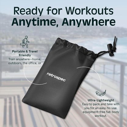 Retrospec Activate Resistance Loop Band Set for Working Out, Home Fitness, Toning, Stretching & Exercise - Lightweight & Portable for Men & Women