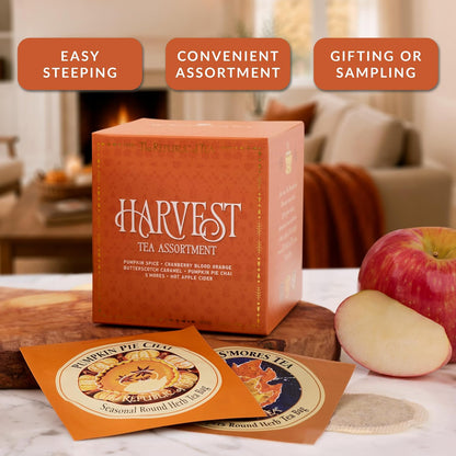 The Republic of Tea Harvest Tea Sampler Assortment, 24 Count