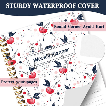 Undated Weekly Planner With Habit Tracker & To Do List 5.7 x 8.0 inch | Avoid Unfocused Busywork,Productivity Organizer,No-Bleed Thick Pages,Portable Size,Lay-Flat Spiral for Hands Free
