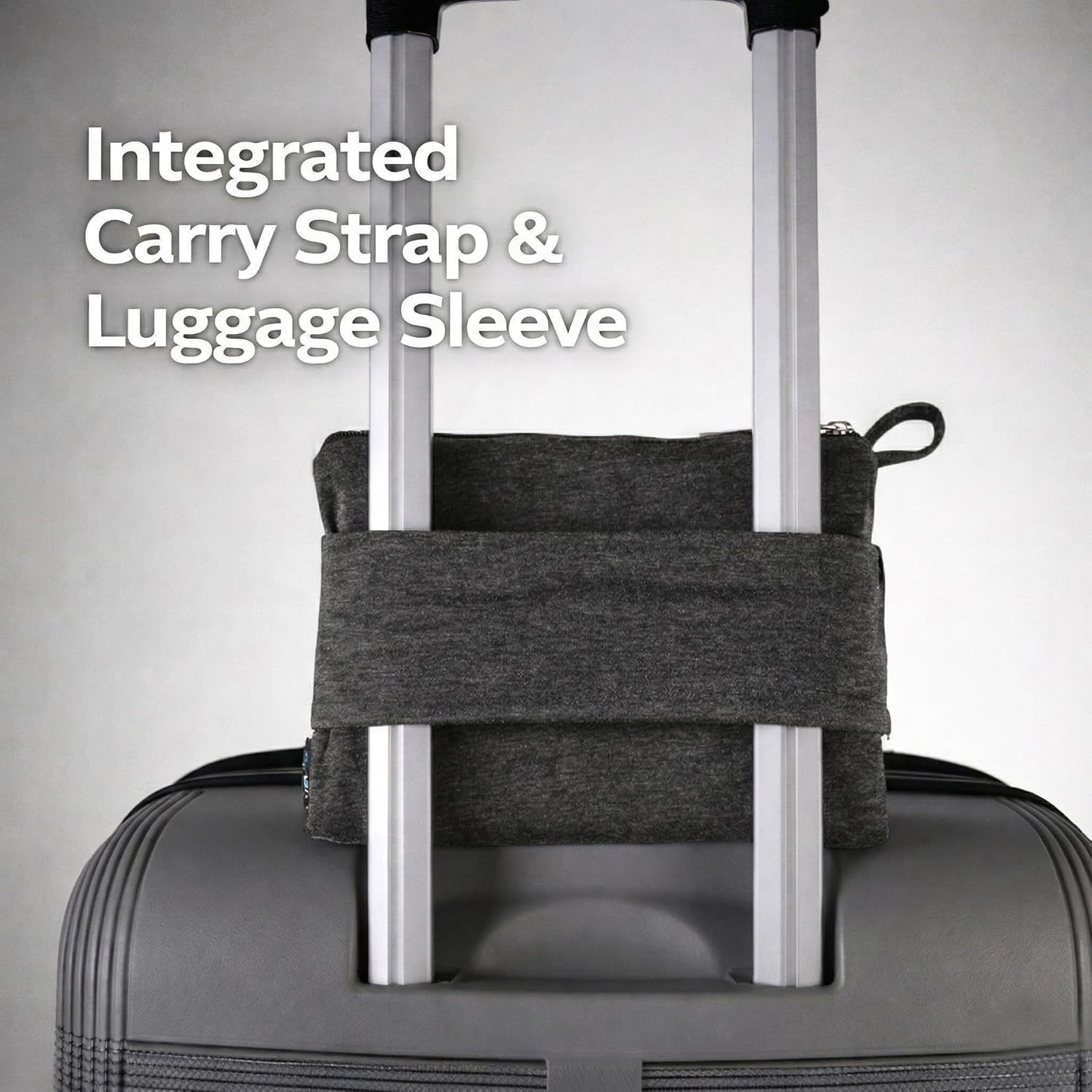 GForce Jersey Knit Travel Blanket| Packable| Fits Over Handle | Soft| Easy to Travel| Grey | Travel | Bag | Blanket |