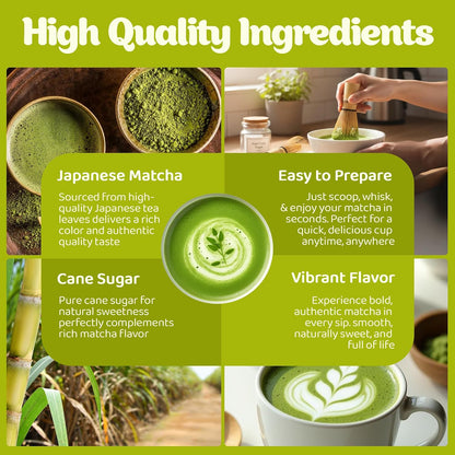 Cappuccine Sweetened Matcha Green Tea, 3 Pounds