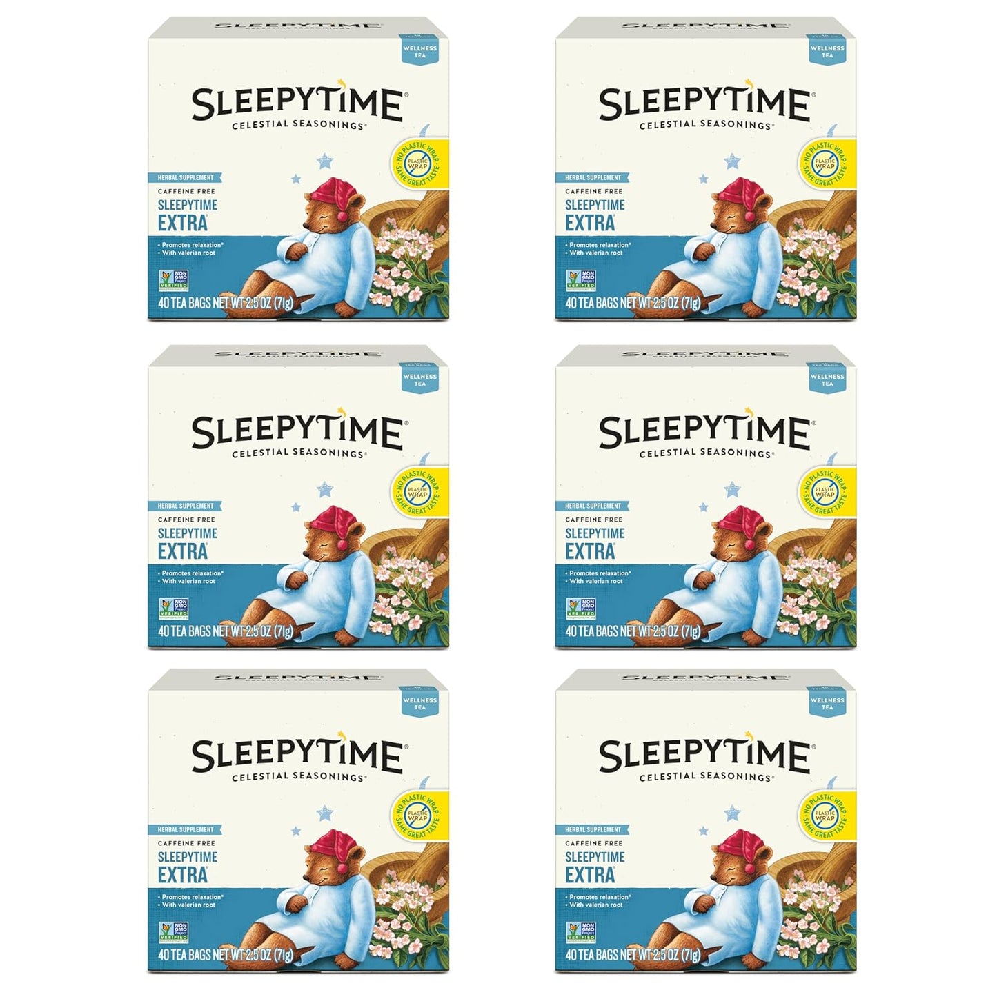 Celestial Seasonings Sleepytime Extra Herbal Tea, 20 Tea Bags Box