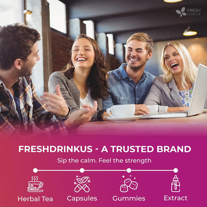 FreshDrinkUS, Premium Herbal Wellness Tea, 75 Count, Caffeine Free, Vegan