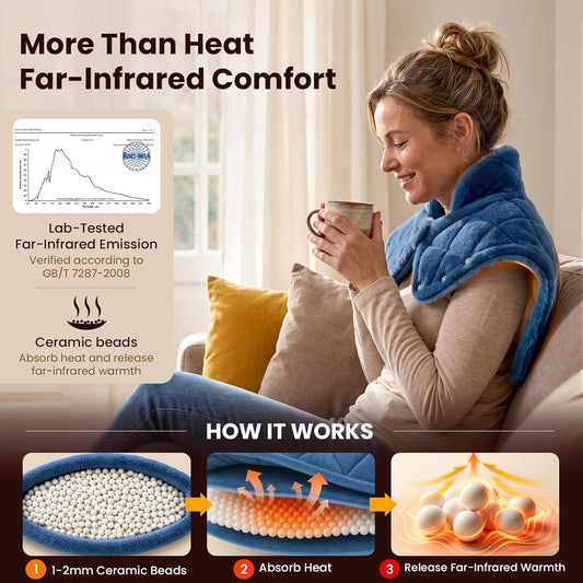 BOB AND BRAD Weighted Heating Pad for Shoulders and Upper Back